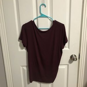 Plan burgundy shirt